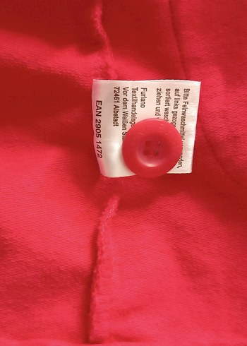 Kırmızı Kadın Düğmeli Midi Blazer - Görsel 12