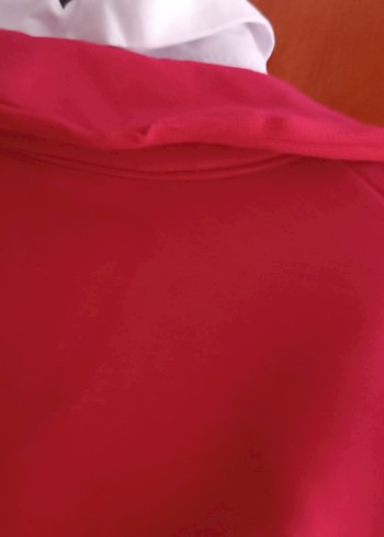 Kırmızı Kadın Düğmeli Midi Blazer - Görsel 9