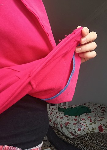 Kırmızı Kadın Düğmeli Midi Blazer - Görsel 6