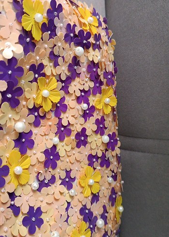 nakışlı boncuklu pullu çanta - Görsel 10