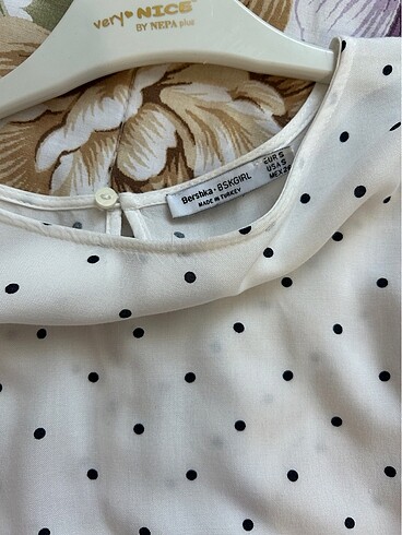 Bershka puantiyeli bluz
