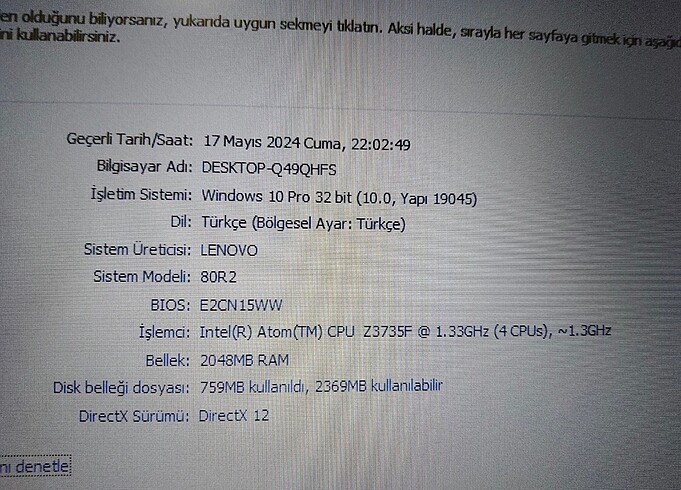 LENOVO İDEAPAD 100S-11IBY LAPTOP - Görsel 6