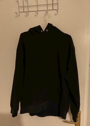 Siyah Unisex Kapüşonlu Sweatshirt