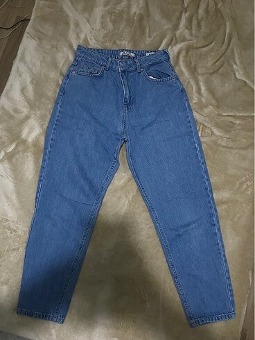 mom jean kot pantalon