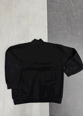 Siyah Boğazlı Erkek Sweatshirt - Görsel 4