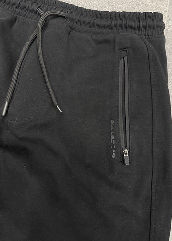 Erkek Siyah Fermuarlı Spor Eşofman Altı - Görsel 2