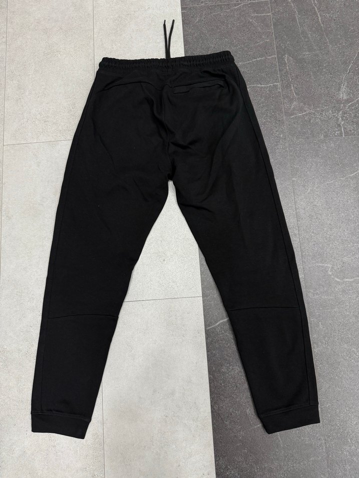 Erkek Siyah Fermuarlı Spor Eşofman Altı - Görsel 3