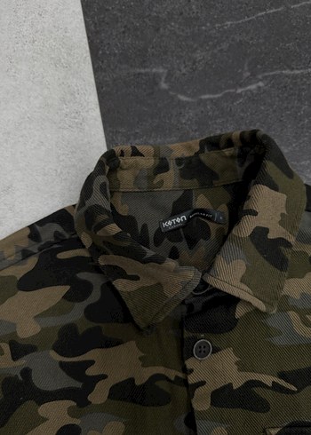 Erkek Kamuflaj Desenli Rahat Kesim Gömlek - Görsel 3