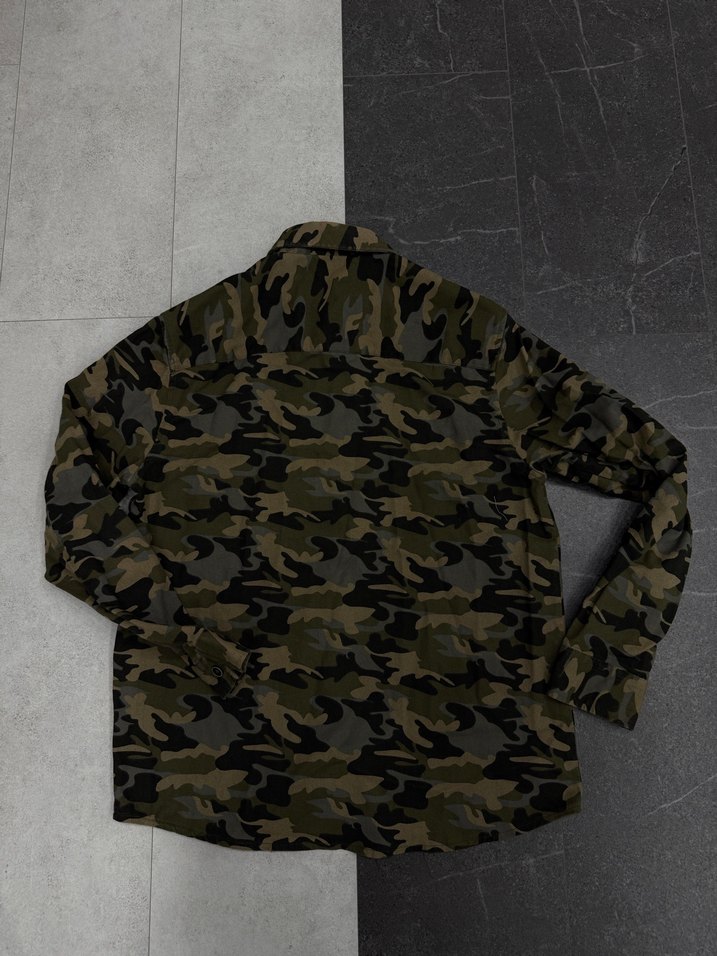 Erkek Kamuflaj Desenli Rahat Kesim Gömlek - Görsel 5