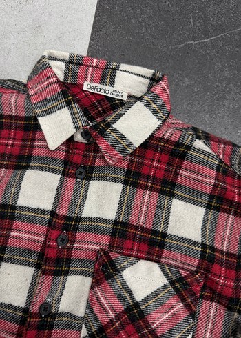 Ekose oduncu çocuk Gömlek - Görsel 2