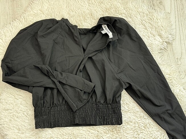 36 Beden İpekyol Crop Bluz
