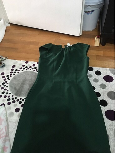 38 Beden yeşil Renk Yeşil elbise