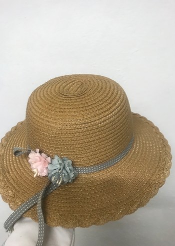 Bej Fırfırlı Bohem Kadın Şapka - Görsel 2