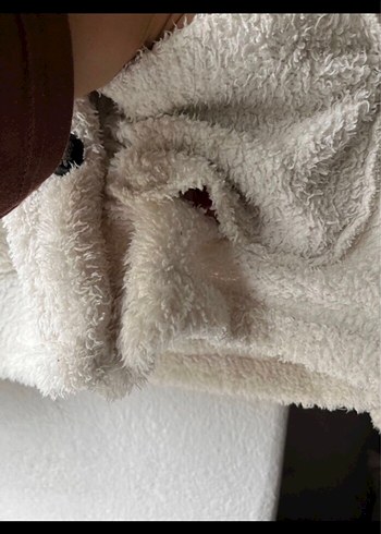 Düğmeli Uzun Kollu Beyaz Kadın Ceket - Görsel 2