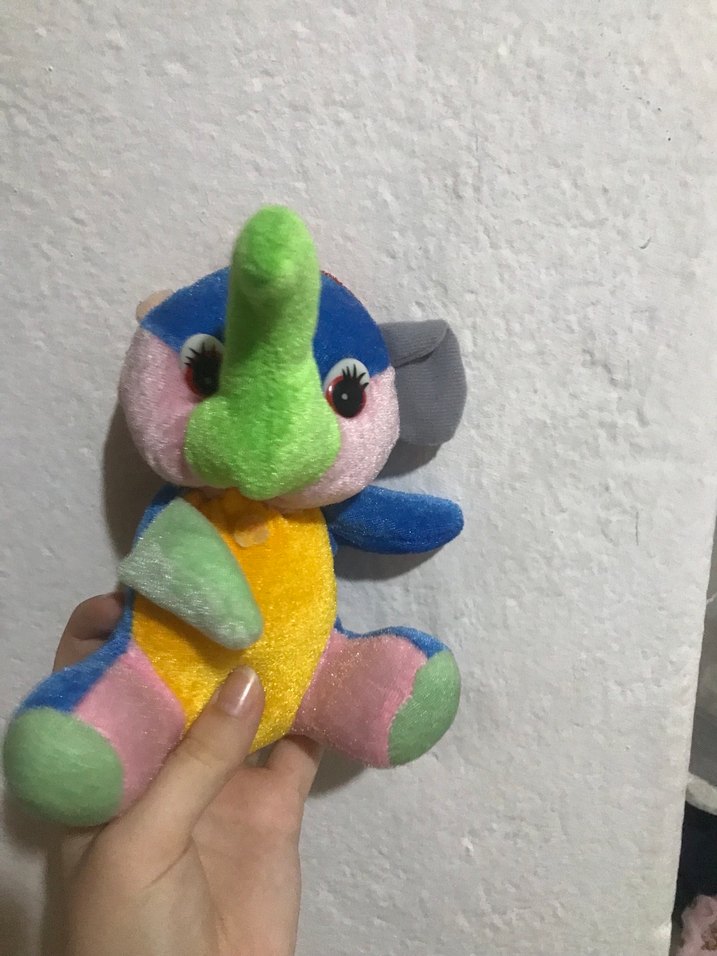 Renkli Peluş Fil Oyuncak - Görsel 2