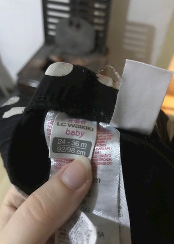 Kız Çocuk Gri Puantiyeli Tayt - Görsel 2