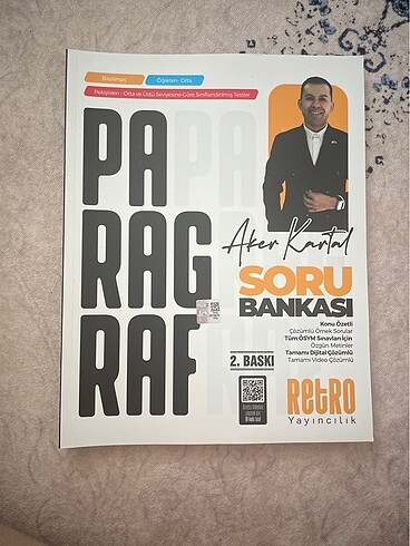 Aker Kartal Soru Bankası Paragraf Tüm Ösym Sınavları İçin