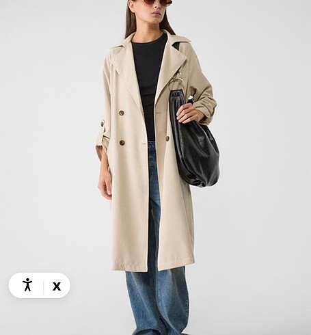 s Beden Stradivarius trençkot