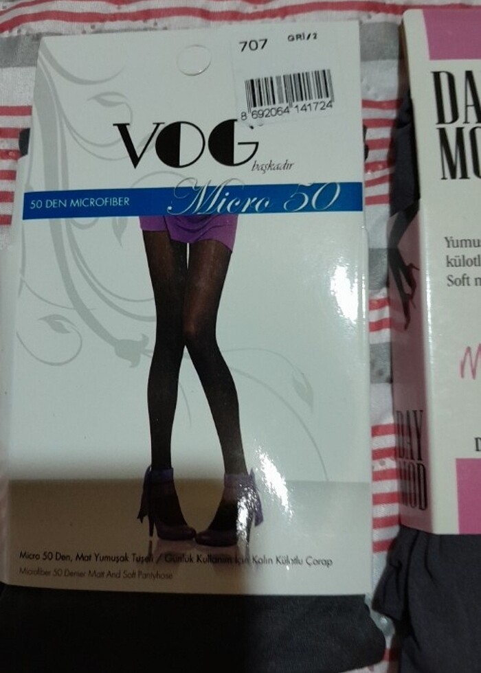 Gri renk kilotlu corap - Görsel 2