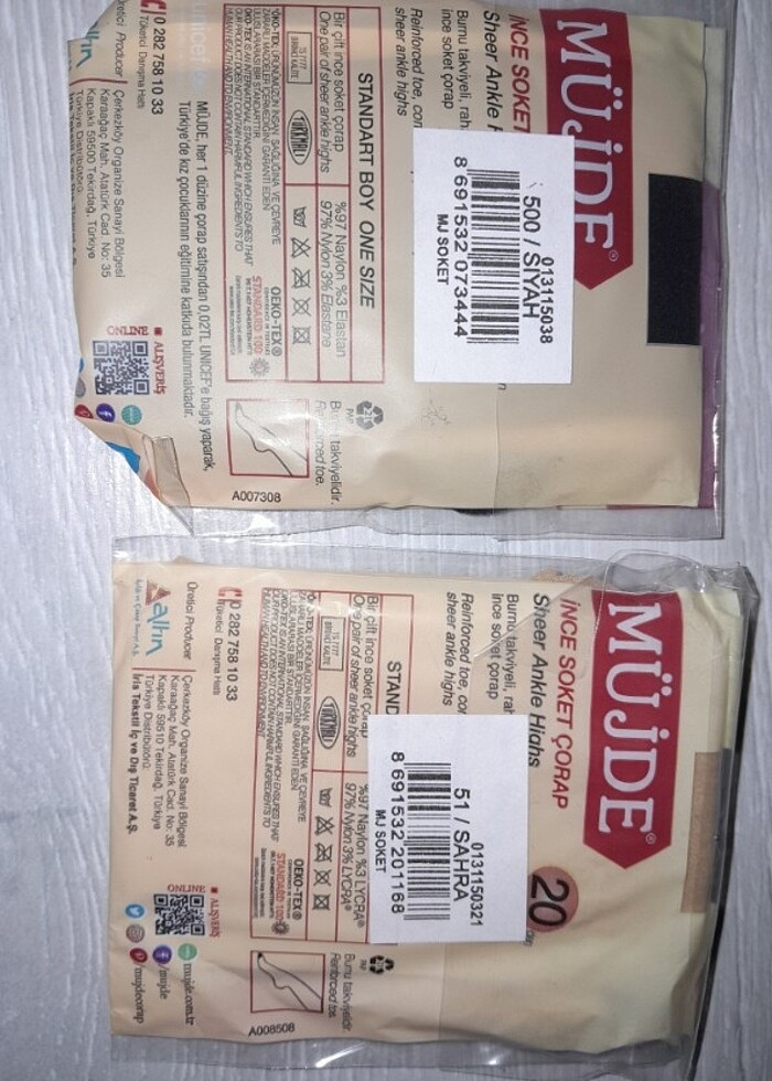 Müjde diz altı ince soket çorap( - Görsel 3