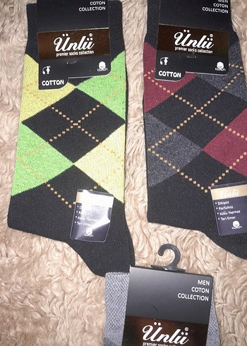 Ünlü Pamuklu Erkek Çorap Seti Midi Boy - Görsel 3