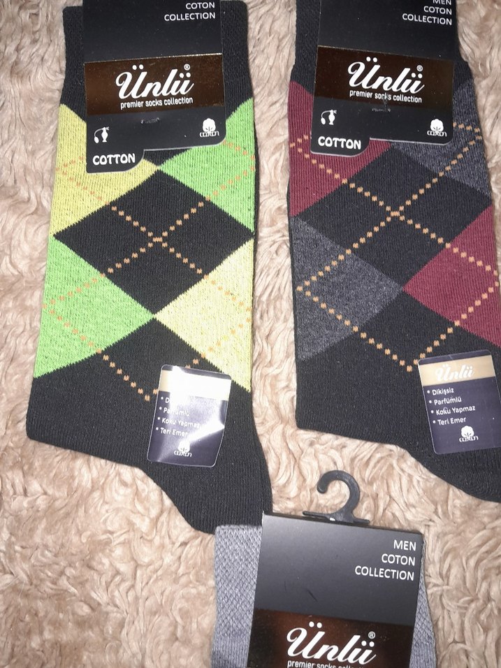 Ünlü Pamuklu Erkek Çorap Seti Midi Boy - Görsel 3
