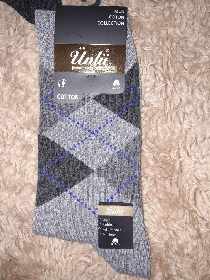 Ünlü Pamuklu Erkek Çorap Seti Midi Boy - Görsel 2