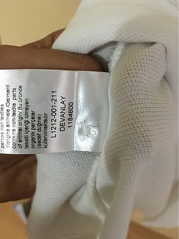 m Beden beyaz Renk lacoste polo regular tişört