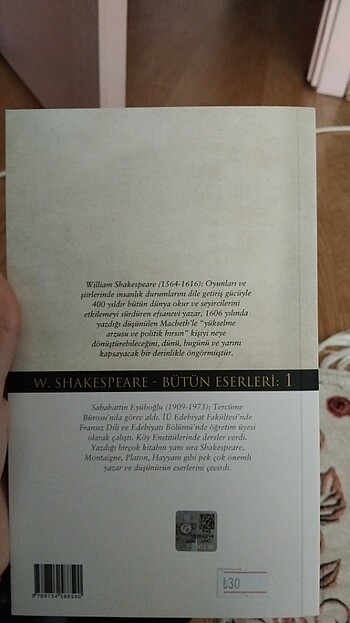  William Shakespeare Macbeth kitabı
