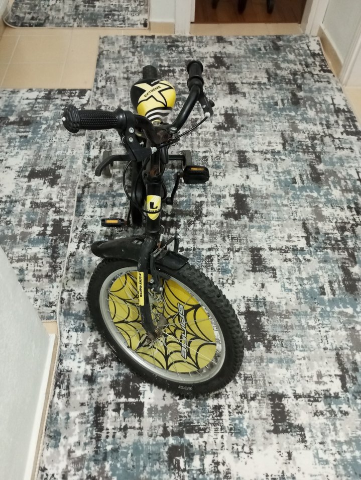 Renkli Sarı Çocuk Üç Tekerlekli Bisiklet - Görsel 2