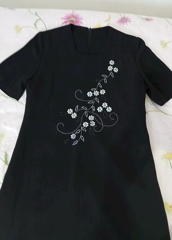 Puma Siyah Uzun Kollu Baskılı Kız Elbisesi - Görsel 7