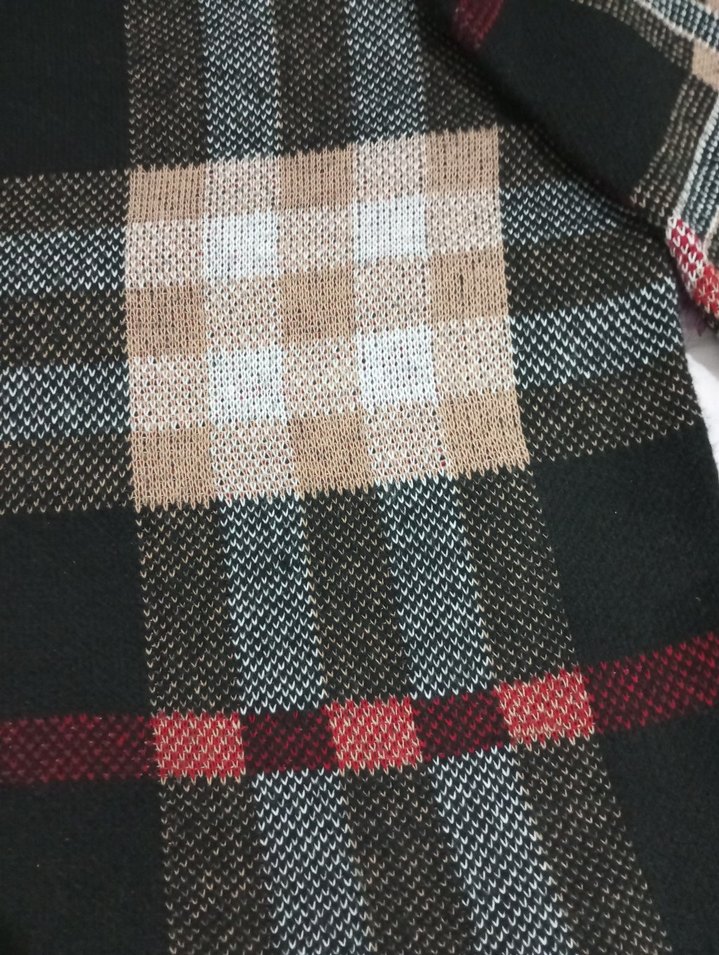 Kadın Çok Renkli Desenli Örgü Kazak - Görsel 3