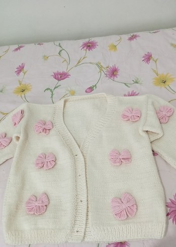 krem pembe fiyonklu hirka - Görsel 4