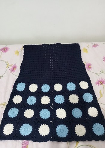 çiçek desenli lacivert kadın hırka - Görsel 5