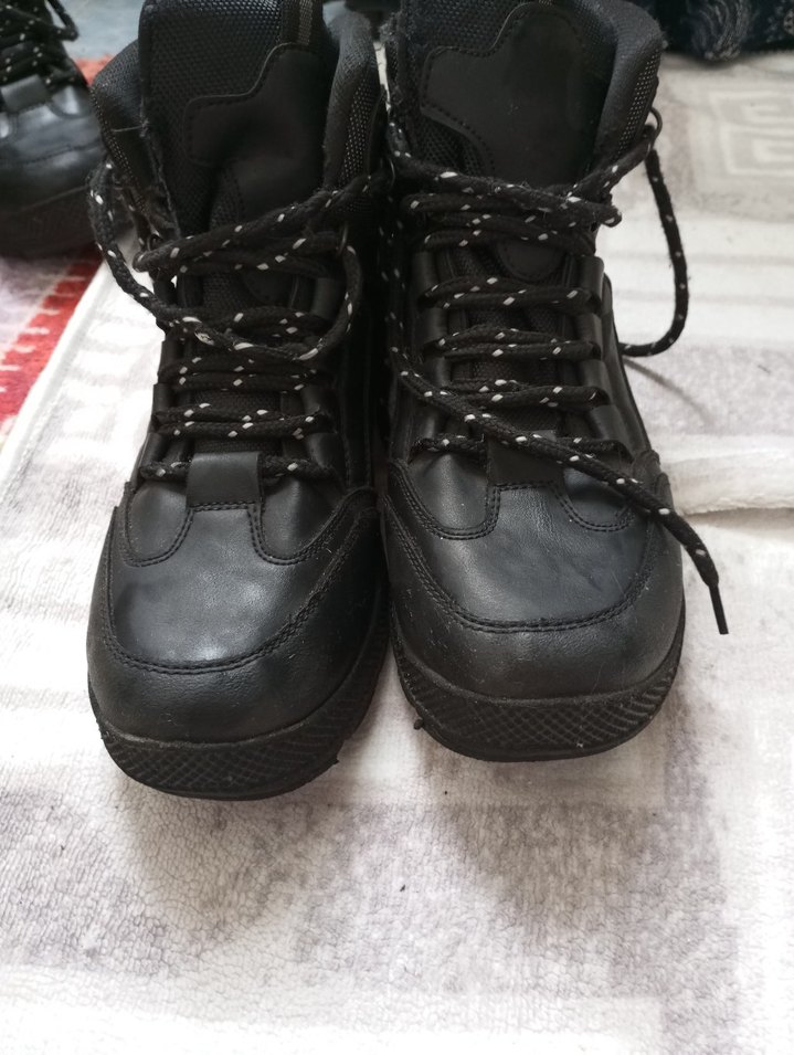 Siyah Bağcıklı Erkek Biker Bot - Görsel 2