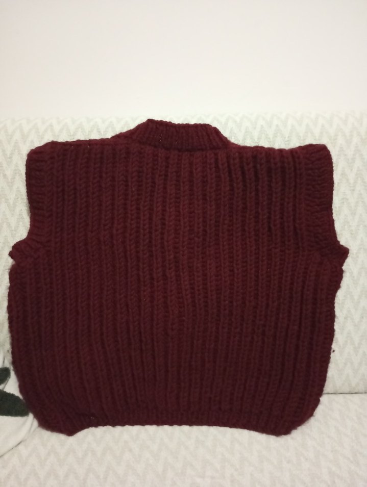 Bordo kadin mini süveter - Görsel 4