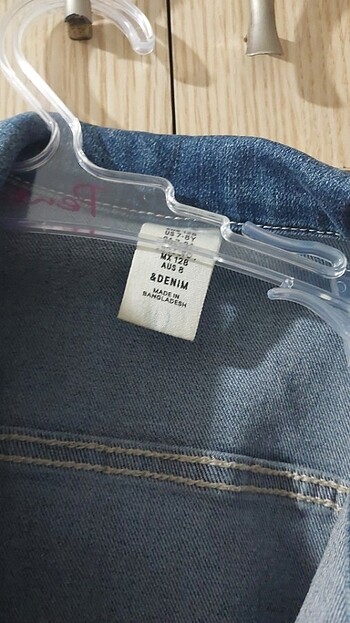 H&M &Denim kot ceket 7-8 yaş  - Görsel 2