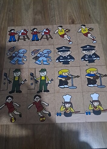  Beden El yapımı eğitici oyun seti