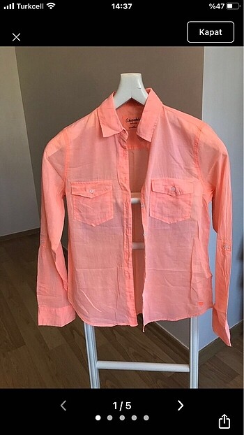 AEROPOSTALE NEON SOMON GÖMLEK