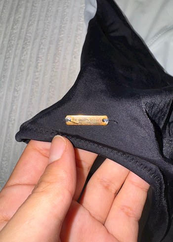 Siyah Beyaz İki Renkli Strappy Mayo - Görsel 4