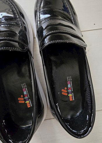 rugan Siyah Erkek Çocuk Loafer Ayakkabı - Görsel 4