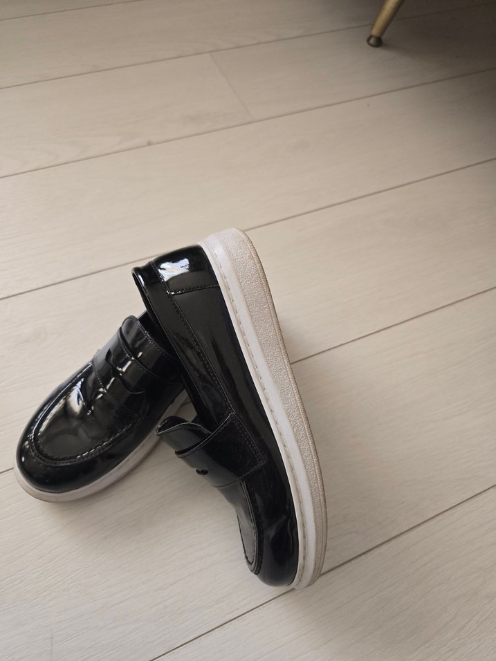 rugan Siyah Erkek Çocuk Loafer Ayakkabı - Görsel 3