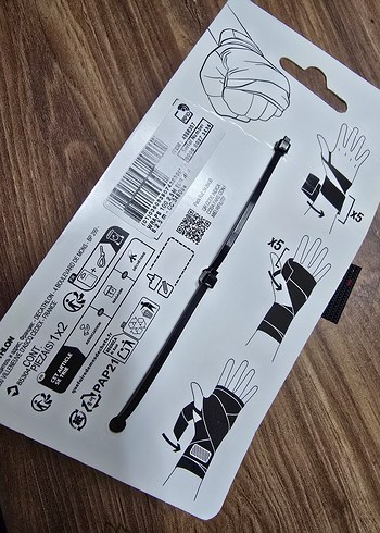 Decathlon Kırmızı boks idman bandajı 2.5x8.2 ft - Görsel 4