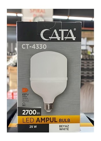 Cata 25 Watt Beyaz Torch Ampul (CT-4330) - Görsel 3