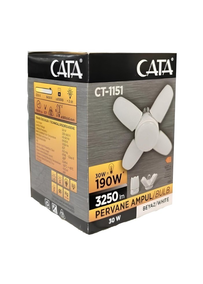 Cata 30 Watt Beyaz Pervane Ampul (CT-1151) - Görsel 2