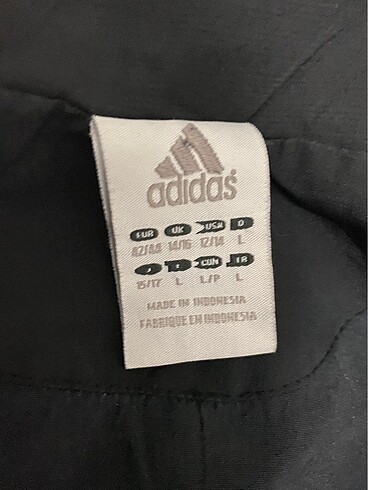 l Beden siyah Renk Adidas Vintage Ceket Yağmurluk