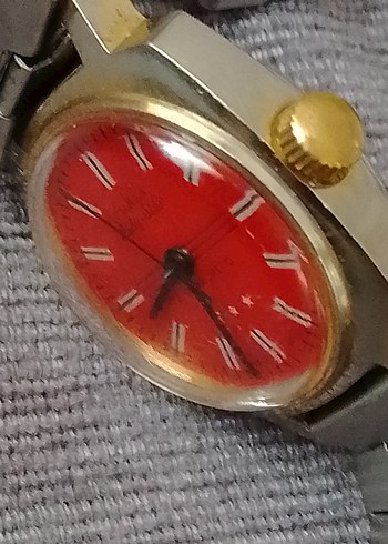 Beden kırmızı Renk Kırmızı Vintage Unisex Kol Saati