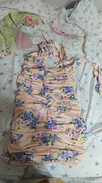 Zara Çiçek desenli mini elbise