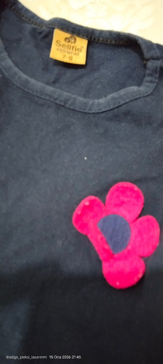 Kız Çocuk Renkli Baskılı Fırfırlı Elbise - Görsel 2