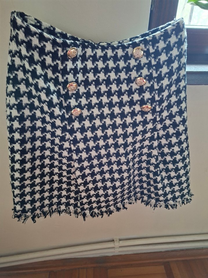 Düğmeli  Kadın Etek - Görsel 3